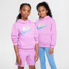 Nike Sportswear Club Fleece Big Kids' Hoodie In Purple