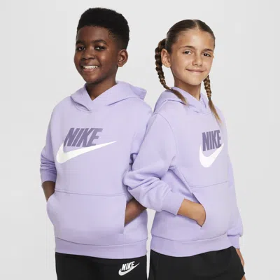 Nike Sportswear Club Fleece Big Kids' Hoodie In Purple