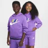Nike Sportswear Club Fleece Big Kids' Hoodie In Purple