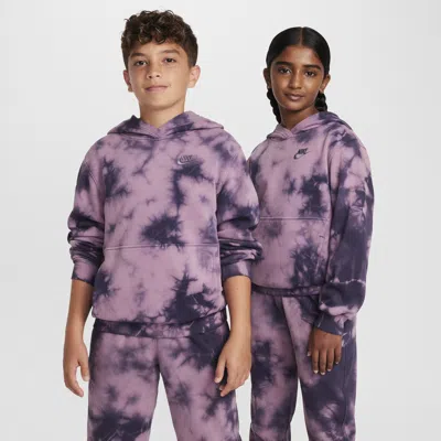Nike Sportswear Club Fleece Big Kids' Hoodie In Purple