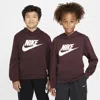 Nike Sportswear Club Fleece Big Kids' Hoodie In Red