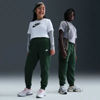 Nike Sportswear Club Fleece Big Kids' Jogger Pants (extended Size) In Green