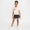 Nike Kids' Dri-fit Toddler Swoosh Motion Mesh Scooter 2-piece Set In Grey