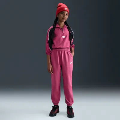 Nike Sportswear Club Fleece Big Kids' Loose Pants In Black