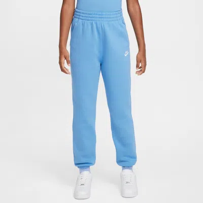 Nike Sportswear Club Fleece Big Kids' Loose Pants In Blue