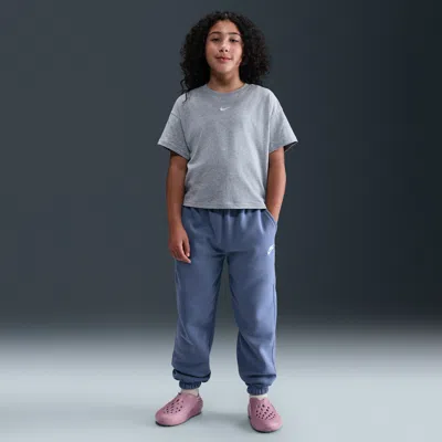 Nike Sportswear Club Fleece Big Kids' Loose Pants In Blue