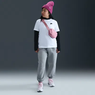 Nike Sportswear Club Fleece Big Kids' Loose Pants (extended Size) In Gray