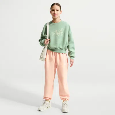 Nike Sportswear Club Fleece Big Kids' Loose Pants In Pink