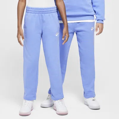 Nike Sportswear Club Fleece Big Kids' Open-hem Pants In Blue