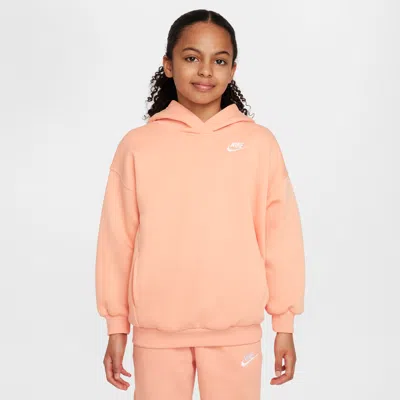 NIKE SPORTSWEAR CLUB FLEECE BIG KIDS' OVERSIZED PULLOVER HOODIE,1015704966