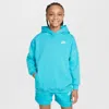 Nike Sportswear Club Fleece Big Kids' Oversized Pullover Hoodie In Green
