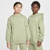 Nike Sportswear Club Fleece Big Kids' Oversized Pullover Hoodie In Green