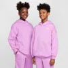 Nike Sportswear Club Fleece Big Kids' Oversized Pullover Hoodie In Purple