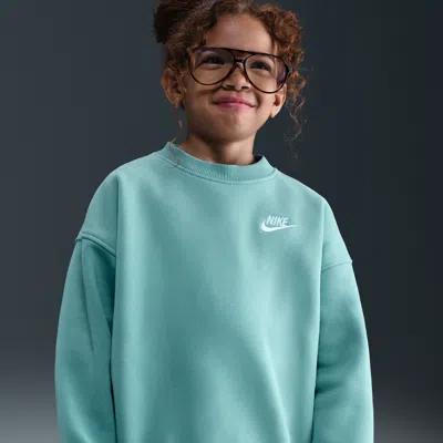 Nike Sportswear Club Fleece Big Kids' Oversized Sweatshirt In Blue