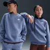 Nike Sportswear Club Fleece Big Kids' Oversized Sweatshirt In Blue