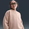 Nike Sportswear Club Fleece Big Kids' Oversized Sweatshirt In Brown