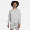 Nike Kids' Big Girls Sportswear Club Fleece Oversized-fit Sweatshirt In D Gr H,whi