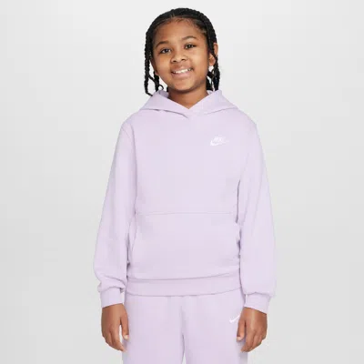 Nike Sportswear Club Fleece Big Kids' Pullover Hoodie In Purple