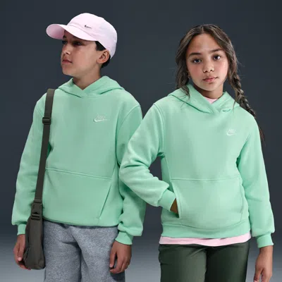 Nike Sportswear Club Fleece Big Kids' Pullover Hoodie In Green