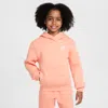 Nike Sportswear Club Fleece Big Kids' Pullover Hoodie In Orange