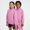 Nike Sportswear Club Fleece Big Kids' Pullover Hoodie In Pink