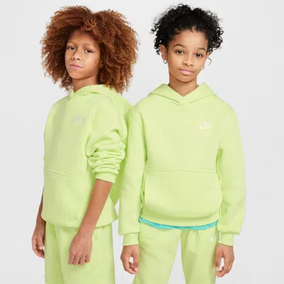 Nike Sportswear Club Fleece Big Kids' Pullover Hoodie In Yellow
