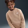 Nike Sportswear Club Fleece Big Kids' Sweatshirt In Neutral