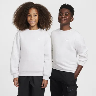 Nike Sportswear Club Fleece Big Kids' Sweatshirt In Brown