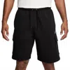 Nike Sportswear Club Fleece Cargo Short In Black In Black