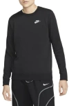 Nike Sportswear Club Fleece Crewneck Sweatshirt In Black