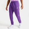 Nike Sportswear Club Fleece Cuffed Jogger Pants In Purple Cosmos/purple Cosmos/white
