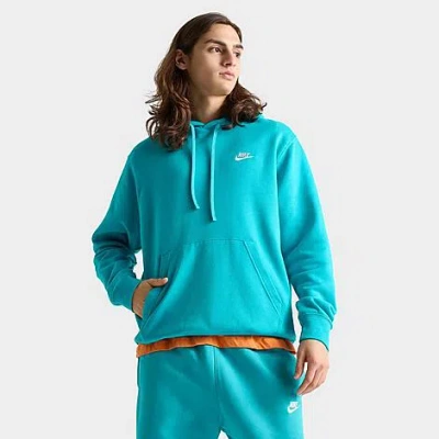 Nike sportswear club fleece embroidered hoodi hotsell