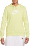 Nike Sportswear Club Fleece Hoodie In Life Lime/white