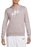 Nike Sportswear Club Fleece Hoodie In Platinum Violet/white