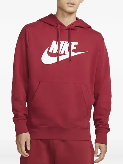 Nike Sportswear Club Fleece Hoodie In Red
