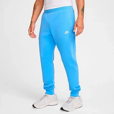 Nike Sportswear Club Fleece Jogger Pants In University Blue/university Blue/white