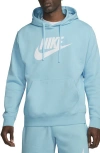 Nike Sportswear Club Fleece Logo Hoodie In Blue
