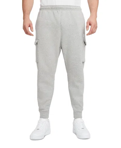 Nike Sportswear Club Fleece Men's Club Cargo Joggers In Dark Grey Heather