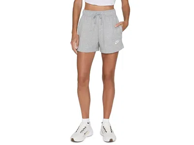 Nike Sportswear Club Fleece Mid-rise Shorts In Gray