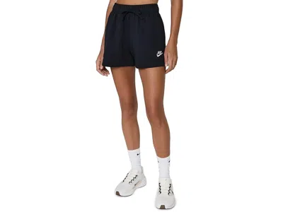 Nike Sportswear Club Fleece Mid-rise Shorts In Black