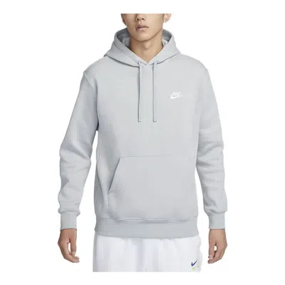 NIKE NIKE SPORTSWEAR CLUB FLEECE PULLOVER HOODIE 'GREY'