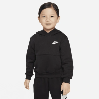 Nike Babies' Sportswear Club Fleece Pullover Toddler Hoodie In Black