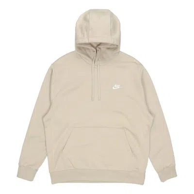 Nike Sportswear Club Fleece Stay Warm Pullover Hooded Sports Brown In Neutral