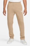 Nike Men's Sportswear Club Fleece Sweatpants In Khaki/khaki/white
