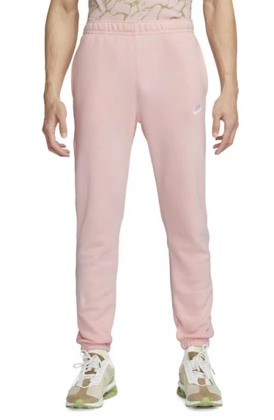 Nike Sportswear Club Fleece Sweatpants In Pink Bloom/pink Bloom/white
