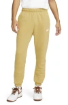 Nike Sportswear Club Fleece Sweatpants In Wheat Gold/wheat Gold/white