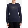 Nike Women's  Sportswear Club Fleece Pullover Crew-neck Sweatshirt In Obsidian