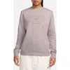 Nike Sportswear Club Fleece Sweatshirt In Platinum Violet