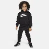 Nike Sportswear Club Fleece Toddler Hoodie Set In Black