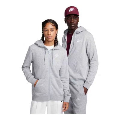 Nike Sportswear Club Fleece Women's Full-zip Hoodie In Gray